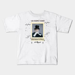 Portrait of Giuseppe Verdi Kids T-Shirt